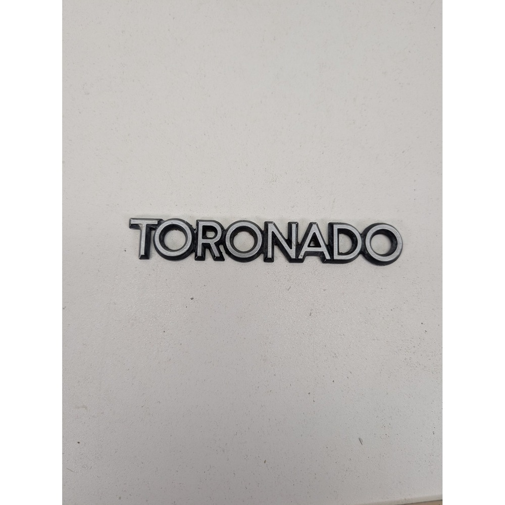 Oldsmobile TORONADO Emblem Badge Silver‎ Chrome Letters Car Exterior OEM
